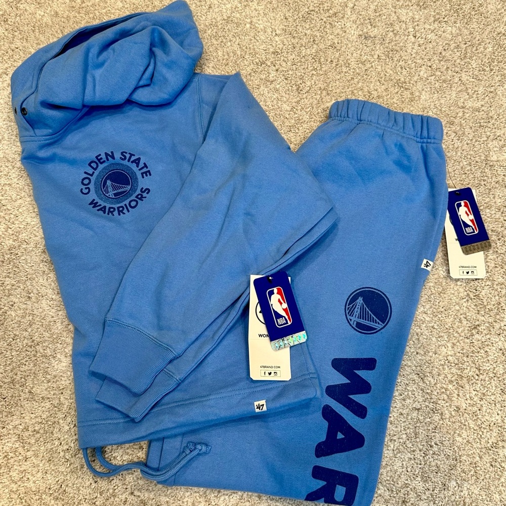 Golden State Warriors Set! Hoodie & Sweats- Size Small 💙🏀